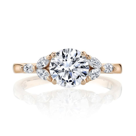 Ladies Round Engagement Ring 27477