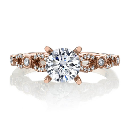 Ladies Round Engagement Ring 27179