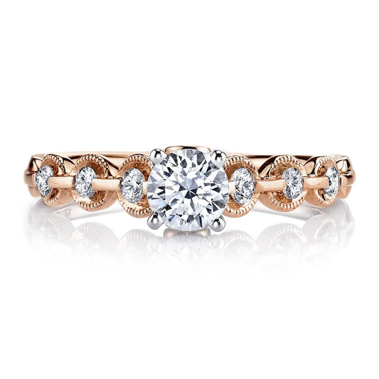 Ladies Round Engagement Ring 25807