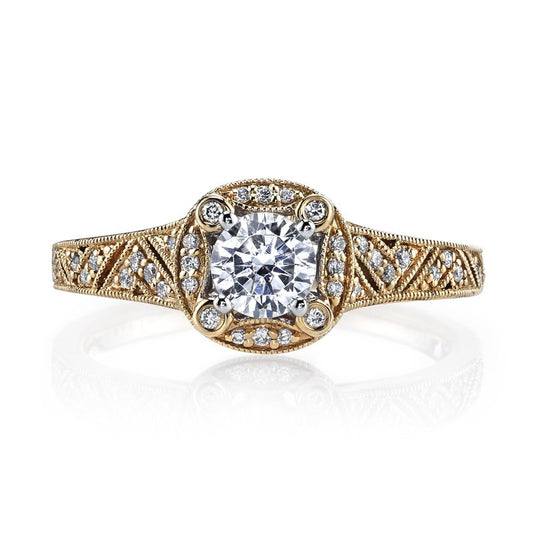 Ladies Round Engagement Ring 25850