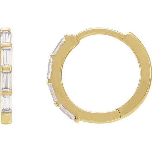 14K Yellow 1/3 CTW Lab-Grown Diamond Hoop Earrings 688849LG600P