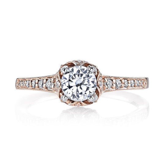 Ladies Round Engagement Ring 25802