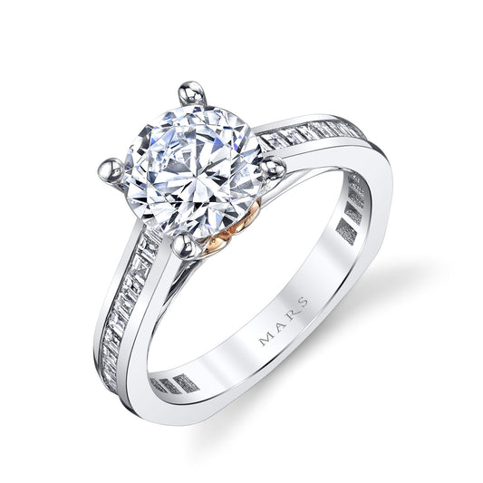 Ladies Round Engagement Ring R283-CR