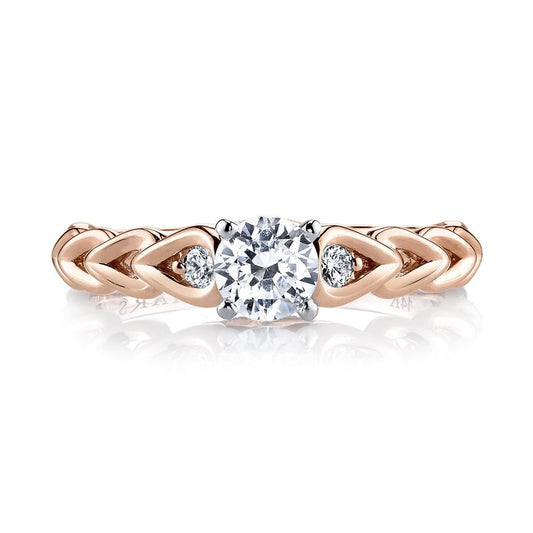 Ladies Round Engagement Ring 25803