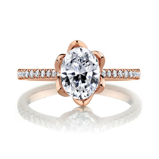 Ladies Oval Engagement Ring 27344