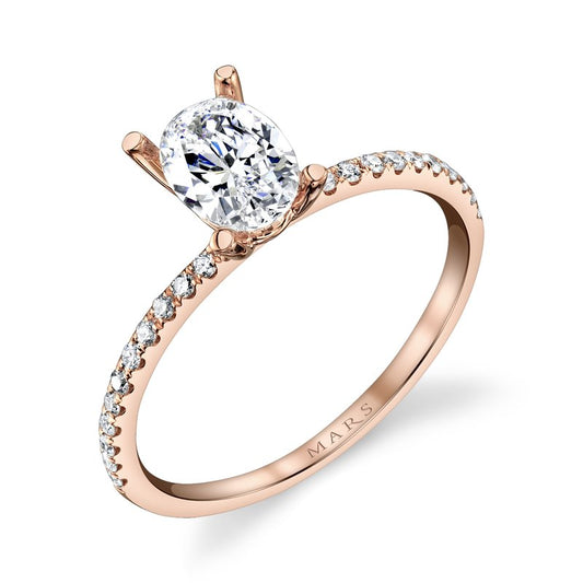 Ladies Oval Engagement Ring 26297OV