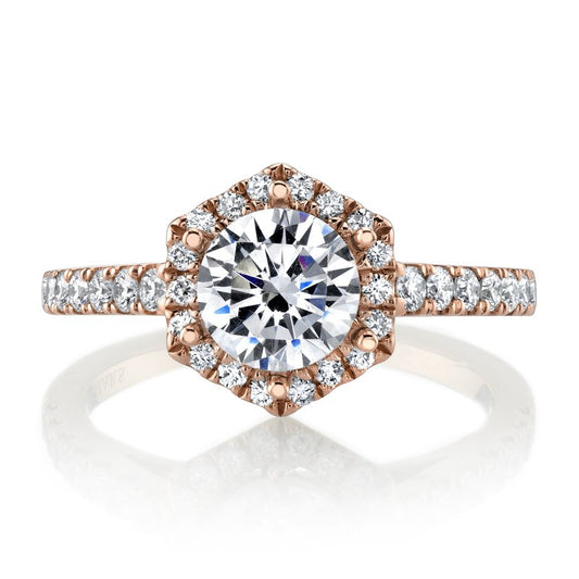 Ladies Round Engagement Ring 27184