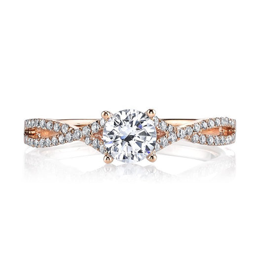 Ladies Round Engagement Ring 25279
