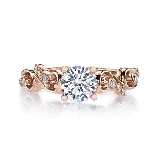 Ladies Round Engagement Ring 26506