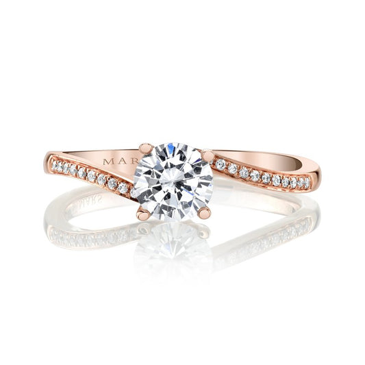 Ladies Round Engagement Ring 27129