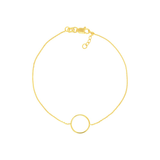 Open Wire Circle Adjustable Bracelet