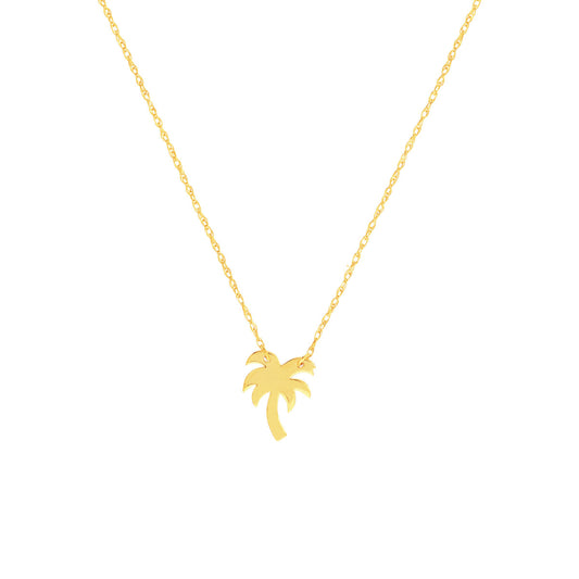 So You Mini Palm Tree Adjustable Necklace