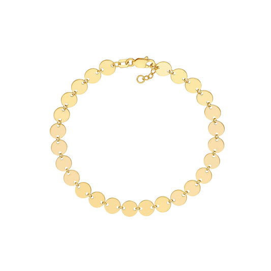 Linked Mini Disc Bracelet