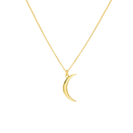 Crescent Moon Pendant Necklace