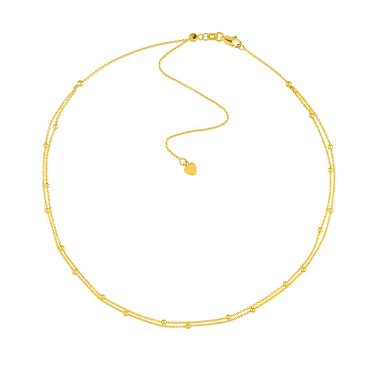 Bead Stations Double Chain Choker