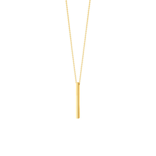 Engravable Cube Adjustable Necklace