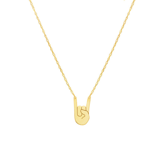 So You ASL I Love You Necklace