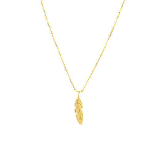 Feather Charm Adjustable Necklace