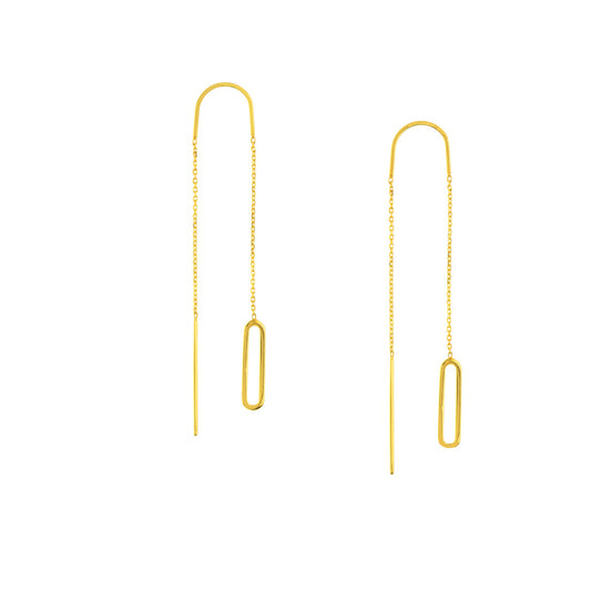 Open-Link Threader Earrings