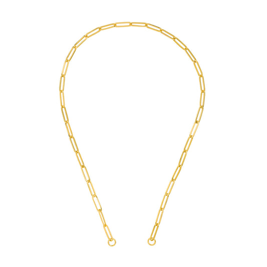 5.10MM Long Paper Clip Split Chain