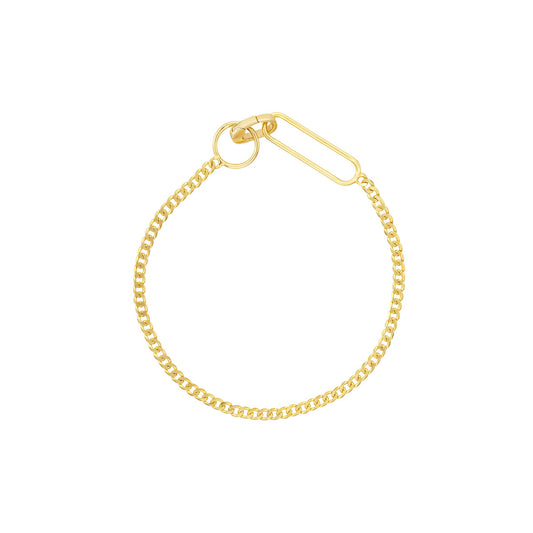 Mini Pushlock Curb Chain Bracelet