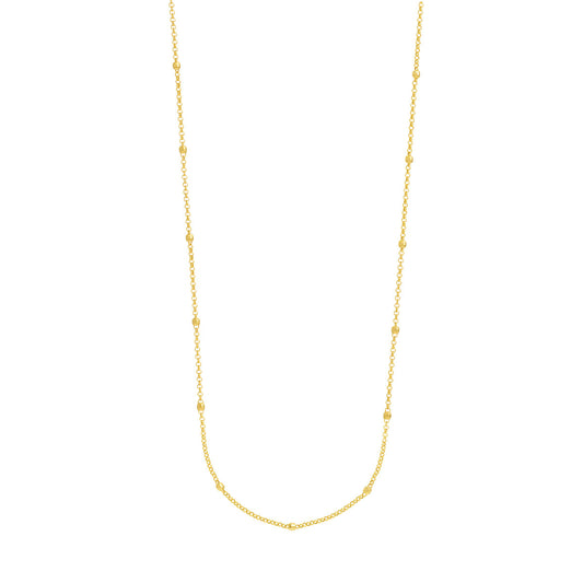 Long & Lovely D/C Bead Station Necklace