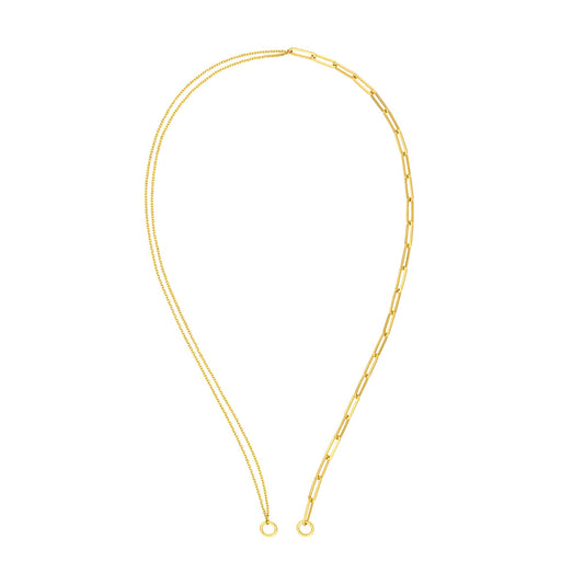 50/50 Paper Clip + Double D/C Cable Split Chain