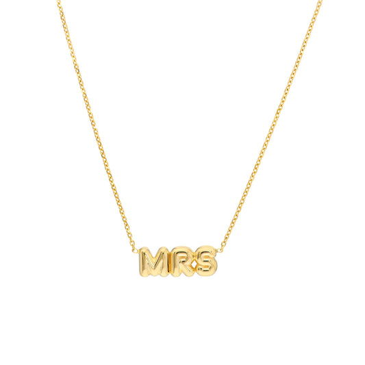 Puff Mrs Adjustable Necklace with Pear Shape Lock