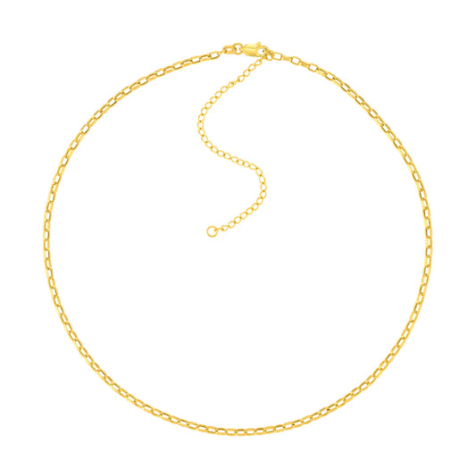 Mini Rectangular Link Choker Chain
