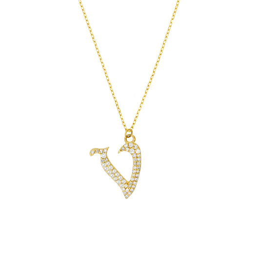 Diamond Gothic 'V' Necklace