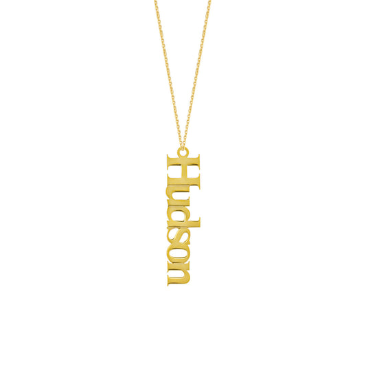 7mm Vertical Typewriter Font Necklace