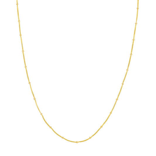 2.0mm D/C Saturn Curb Chain with Lobster Lock