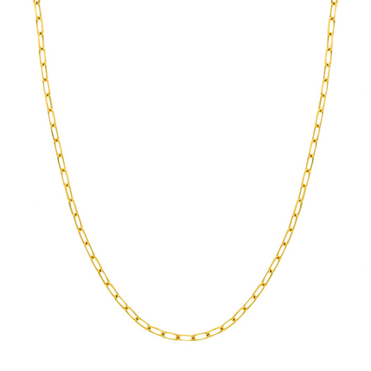 4mm Paper Clip Chain with Lobster Lock