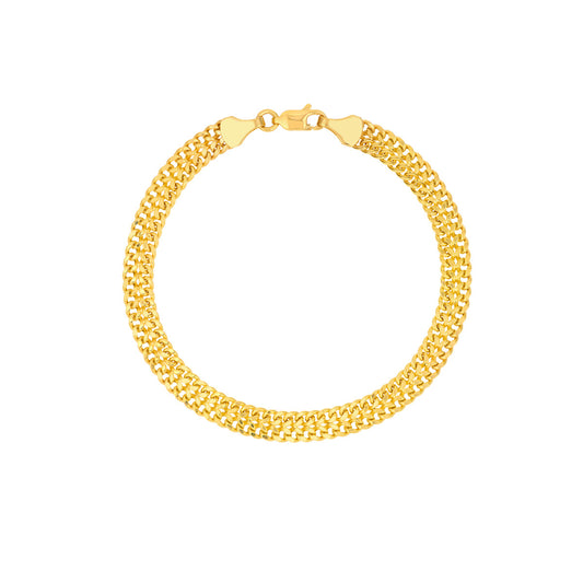 Hollow D/C Curb Bismark Bracelet