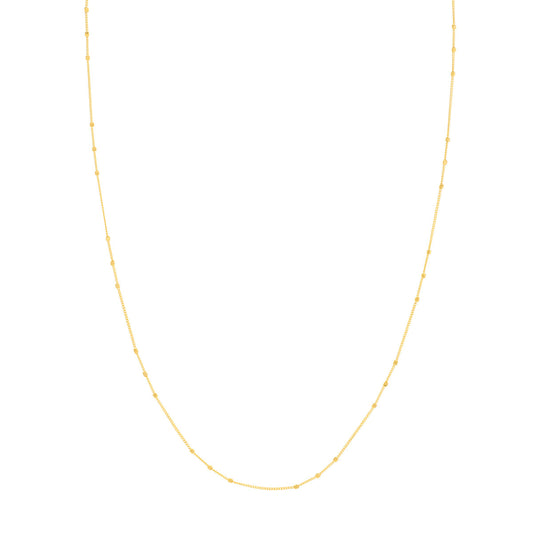 Triple Bead Saturn Chain with Lobster Lock