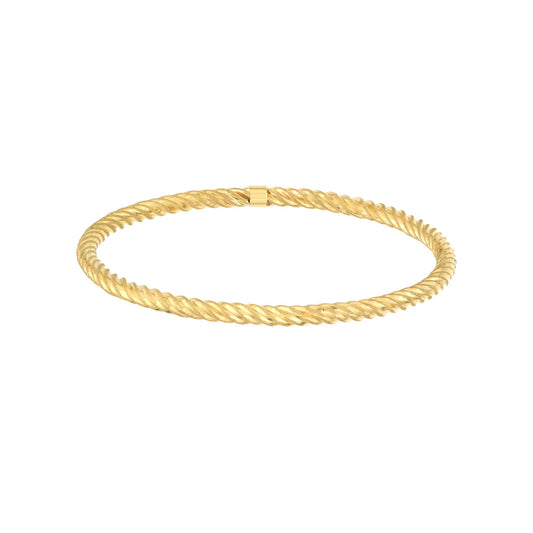 Slip-On Twisted Rope Tube Bangle