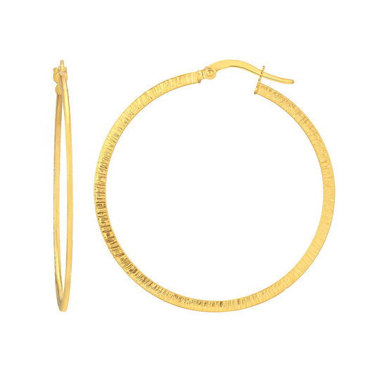 Texture Hoop Earrings