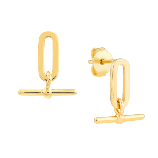 Paper Clip and Bar Fashion Earrings