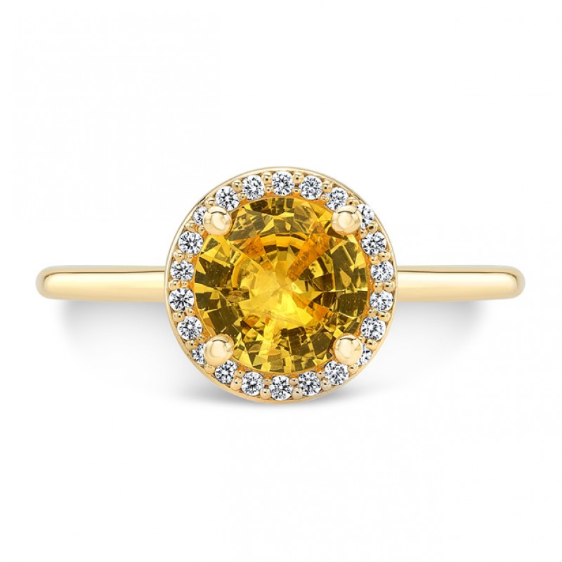 Sterling Silver Yellow Sapphire Ring - Abracadabra Jewelry / Gem Gallery