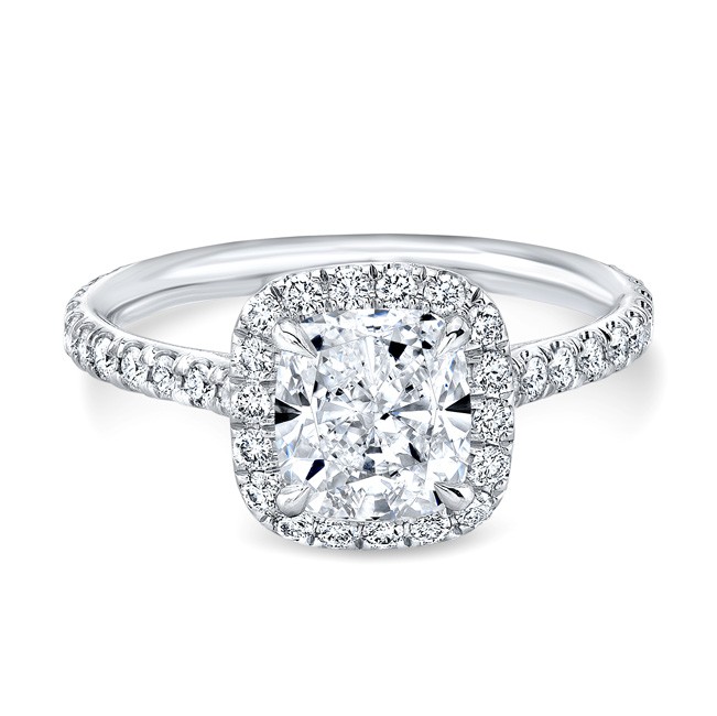 Cushion Halo Ring - Engagement Rings - Bridal